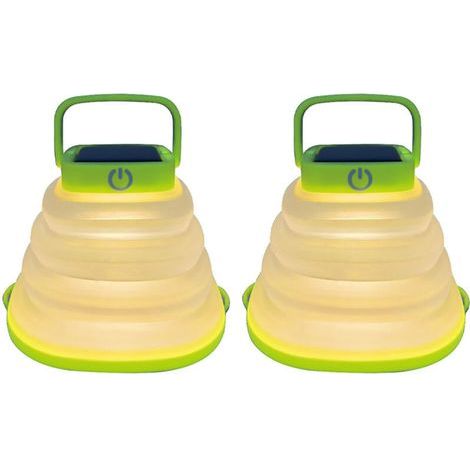 Lampe de camping pliable portable à énergie solaireétanche USBLampe de camping rechargeable à pendentif. lumière jaune.2Article (1/5)