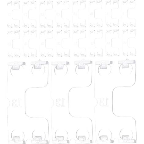 Clips Store Plissé 30pcs ABS Transparent Fixation (1/5)