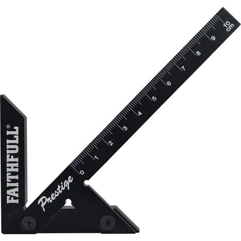 Faithfull Prestige Centre Finder Gauge, Black Anodised Aluminium, 100mm (1/5)