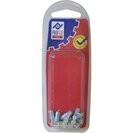 PORTAESTANTE ZINCADO B 12 PZS - 5X16 MM
