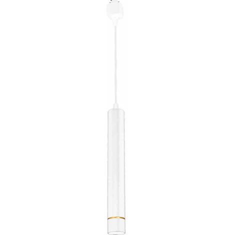LUMINAIRE SUR RAIL SUSPENDU BLANC/OR 3W LED