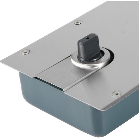 Chiudiporta idraulico universale per porte in vetro, 30,4 x 15,2 x 5,1 cm, doppia azione, protezione di sicurezza e manuale inclusi. (1/4)
