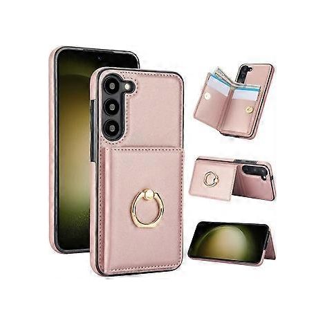 Étui pour Samsung Galaxy S23 avec porte-cartes, protection anti-chute de qualité militaire, résistant aux chocs - Marron (1/5)