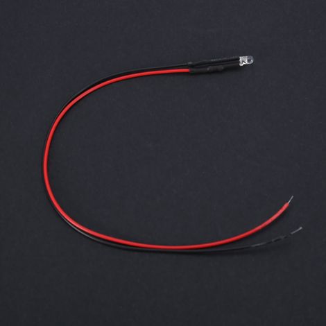 12V LED mit Drahtanschluss, 3mm LED-Perlen, sieben Farben: rot, gelb, blau, grün, weiß, Packung mit 10 Stück. (1/4)