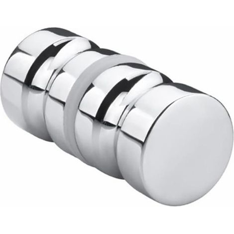 Poignée en aluminium pour portes de douche en verre - Double face - Résistante à l'eau (1/5)