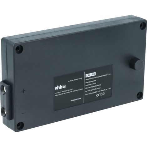 vhbw Akku kompatibel mit Gross Funk GF500, Crane Remote Control Industrie-Funkfernsteuerung Fernbedienung (2000mAh, 7,2V, NiMH) - Schwarz