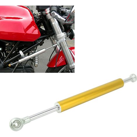 Universeller Lenkungsdämpfer für Motorräder, 330 mm, goldfarben. (1/5)
