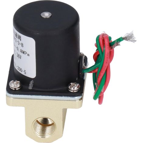 Électrovanne en laiton moulé de précision, conception divisée, 2 positions, 2 voies, à vanne filetée, pour gaz et liquides, 36 V CA