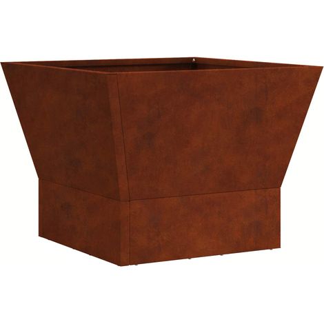 Foyer de cheminée Marron 40 x 40 x 35 cm Acier patiné (1/5)