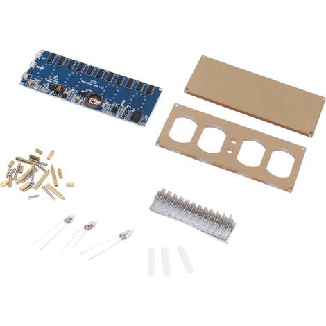 Kit d'horloge à tube lumineux à monter soi-même IN12 IN-12 PCBA Kit d'horloge numérique à tube (y compris la carte centrale du module) (1/5)