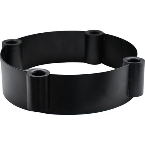 Centrepiece Candle Holder - Mild Steel - L25 x W25 x H7 cm - Black