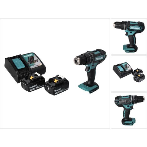 Trapano a percussione a batteria Makita DHP 482 RF 18 V 62 Nm + 2x batteria ricaricabile 3,0 Ah + caricabatterie