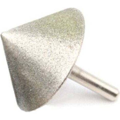placage diamant cône chanfrein tête de meulage 90 Dregree pour pierre Jade verre forage chanfrein outils de meulage,20mm (1/4)