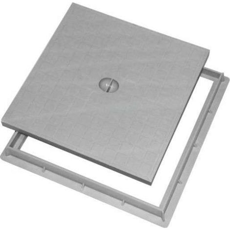 Trappe de visite 30x30cm en polypropylène – Couvercle renforcé résistant aux chocs – Anti-UV et anti-abrasion – Pour espaces extérieurs