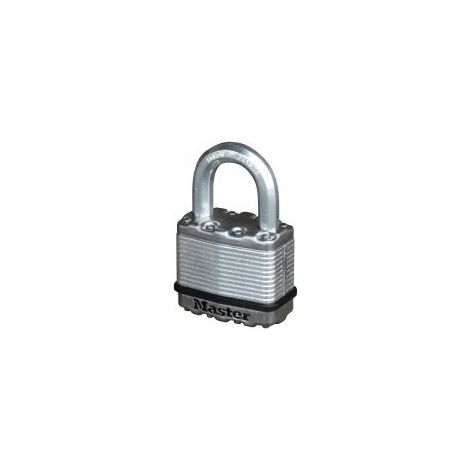 MASTER LOCK Cadenas Très Haute Sécurité [A Clé] [Acier Laminé] [Extérieur] [Pack de 2] M5EURT - Idéal pour les remises, les garages, les clôtures et les portails