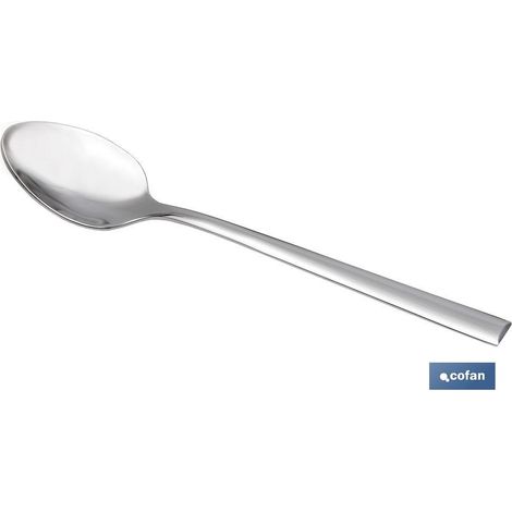 Blister 3 unités Cuillère à thé en acier inoxydable C-18/10 Modèle Bari 2,5 mm