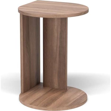 Mesa velador 540 para salón acabado nogal, 62cm(alto) 46cm(ancho) 55cm(largo) (1/3)