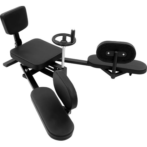 Entrenador de estiramiento de piernas, ángulo ajustable, acolchado cómodo, negro (1/2)