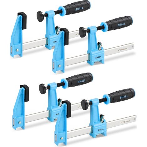 Schraubzwingen Set 4 Stück 150mm Spannkraft 272kg Edelstahl Holzbearbeitung (1/5)