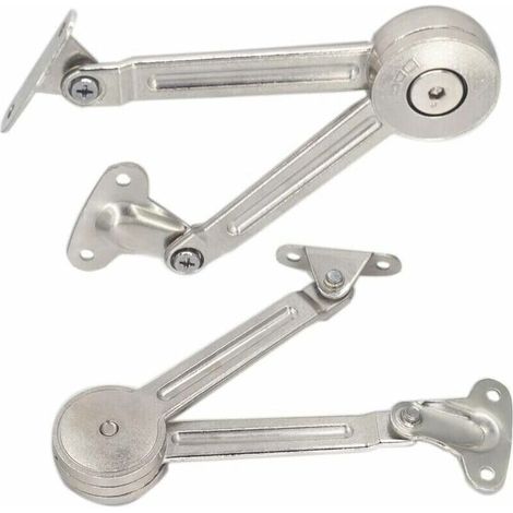 Complète de 2 compas amortis pour porte de meuble de cuisine – Système anti-choc intégré, montage facile, compatible avec les charnières standard (1/5)