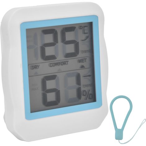 Mini thermomètre hygromètre numérique à affichage digital magnétique pour maison (1/5)