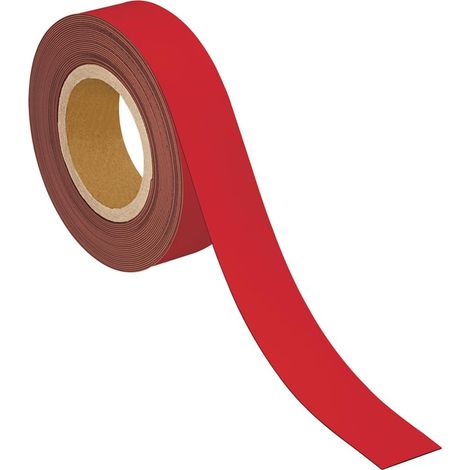 MAUL Kennzeichnungsband magnetisch, 40 mm x 10 m, Farbe rot (1/2)