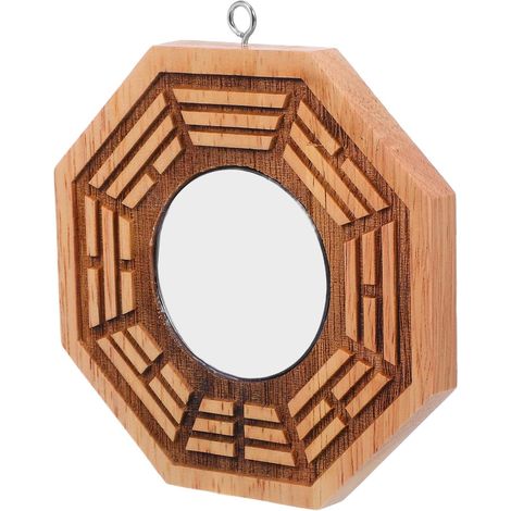Handgefertigter Traditioneller Chinesischer Bagua Spiegel Konvexer Feng Shui Türspiegel zum Schutz von Zuhause und Wohlstand (1/5)