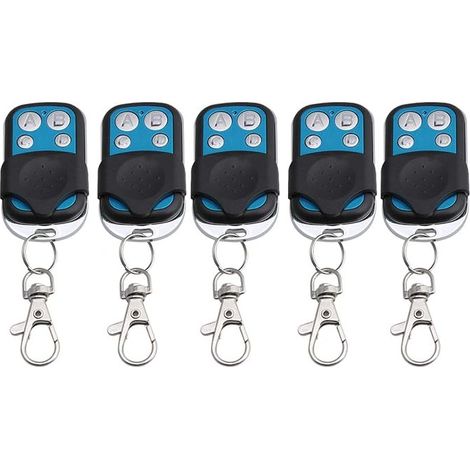 Channel 433MHz Black Remote Control Wireless RF Learning Code 1527 Receiver 1527 Keychain (1/5)