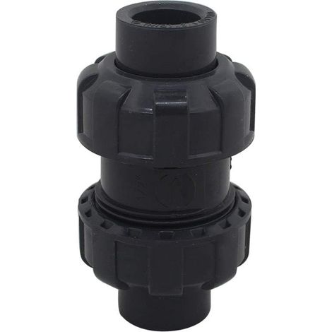 Clapet anti-retour à bille, clapet anti-retour pour piscine, clapet anti-retour en PVC (diamètre intérieur 20 mm)
