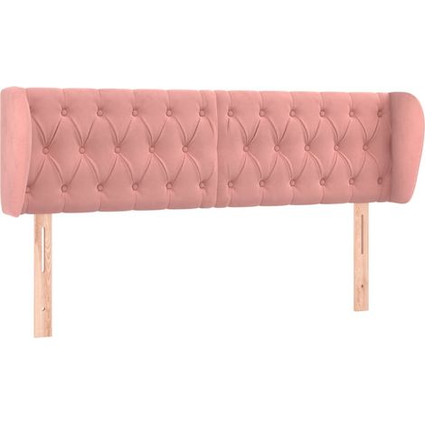 Maison Exclusive - Cabecero de terciopelo rosa 163x23x78/88 cm (1/5)