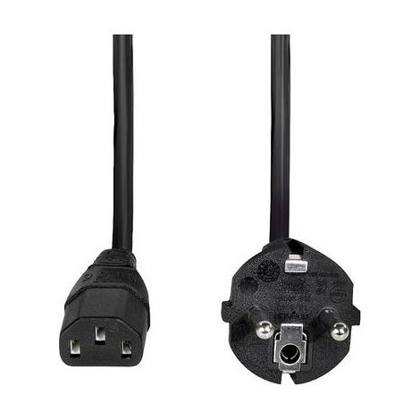 Câble de raccordement LogiLink appareils IEC [1x Prise mâle + contact de protection - 1x Secteur fem (1/3)