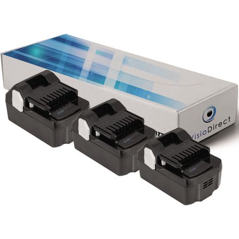 Lot de 3 batteries pour Hitachi DS18DSDL perceuse visseuse 3000mAh 18V (1/2)