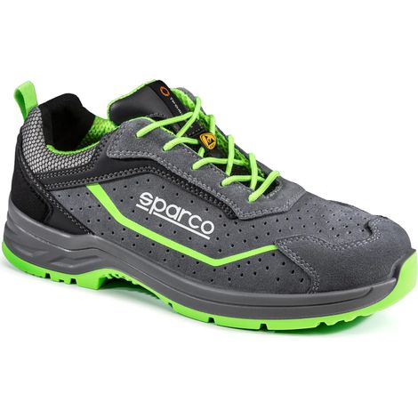 Sparco 07538GRVF Indy Felix ESD S1PS SR Sicherheitsschuhe Schwarz Grün 41