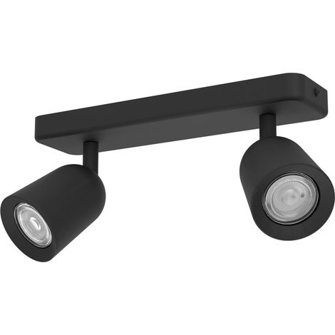 Eglo Leuchten 2er Spot Camaldoli schwarz 30 x 12 cm (1/3)