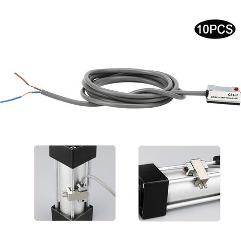 10 interrupteurs magnétiques CS1U 10W à lames souples pour vérin pneumatique marche/arrêt pour SI.SU.SC.JSI.MI.MA50&820963 (1/5)