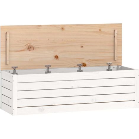 Maison Exclusive - Caja de almacenaje madera maciza de pino blanc (1/5)