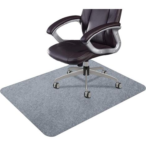 Tapis de chaise de bureau pour sol dur carrelage, PVC adhésif antidérapant et imperméable, protecteur de sol pour fauteuil gaming informatique (1/5)