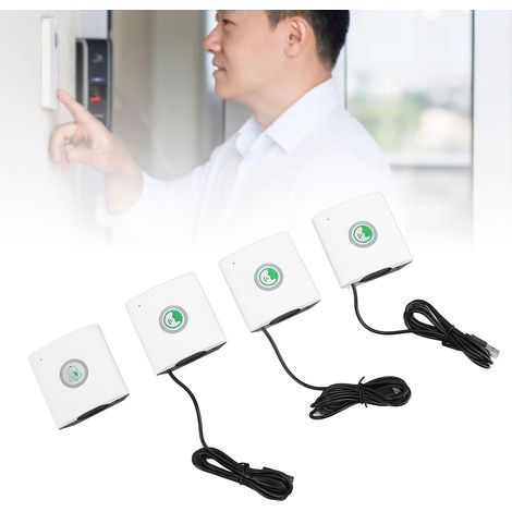 Sistema de intercomunicación inalámbrico dúplex completo con 3 receptores y alcance de 100 m: sistema de intercomunicación bidireccional de alta potencia para el hogar y el hospital. (1/5)