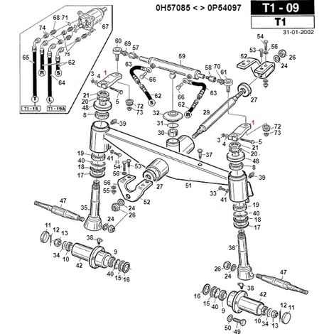 Lenkhebel für Rasentraktor Modelle TURBO1 ORIGINAL GIANNI FERRARI 01.01.00.0171
