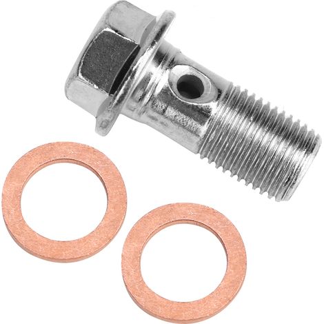 Vis M10x1.00 pour étrier de frein moto, boulon de purge adaptable Suzuki Honda Kawasaki Yamaha (1/3)