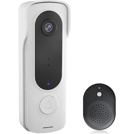 Sonnette vidéo sans fil intelligente, interphone vidéo numérique, sonnette Wi-Fi, sonnette électronique 480p pour la maison (1/5)