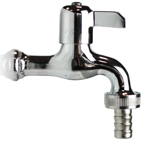 Rubinetto per Fontana da Giardino 10 cm R24/C Ottone Cromato (1/2)