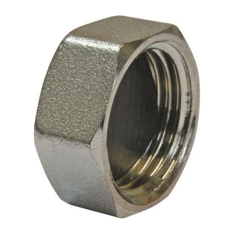 Bouchon fem laiton chrome 1/2 auto etan