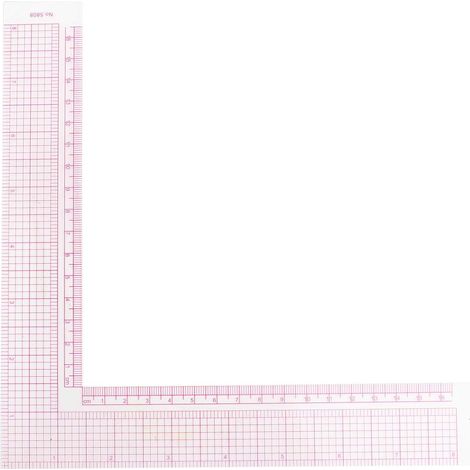 L-forme Carrée Règle D'angle, Règle De Forme En L En Plastique Règle Française Courbe De Couture Mesure Sur Mesure Outil D'artisanat(01) tailors Square Regle De Couture (1/5)