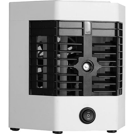 Climatiseur portable et ventilateur USB, ventilateur portable à trois vitesses, petit mini purificateur et humidificateur d'air de 500 ml, puissant pour usage personnel, parfait pour le bureau, la cha (1/5)