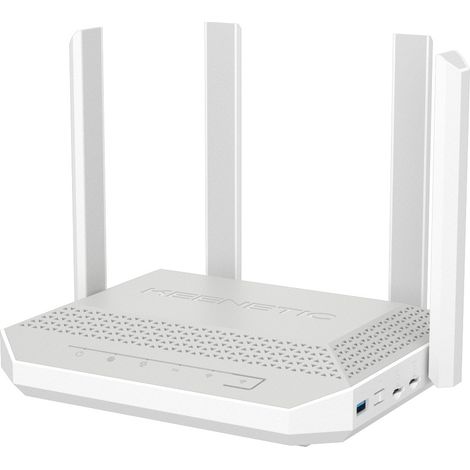 Keenetic Hero 4G+ (KN-2312) Módem router 4G+ Wi-Fi 6 Mesh AX1800 con Smart Switch Gigabit de 4 puertos y puerto USB 3.0