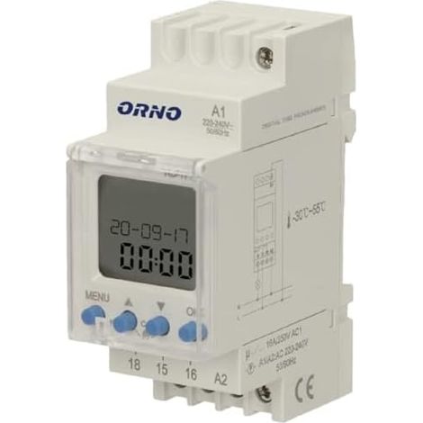 Orno PRE-451 Programador electrónico blanco preciso