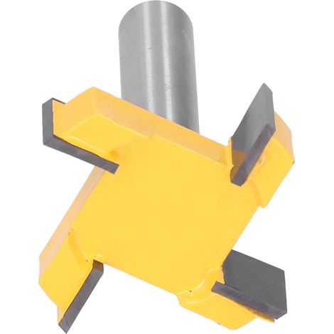 Fraise de surfacage 4 lames carbure acier T rabotage bois CNC fraiseuse plateau 1/2in queue avec coffret (1/5)