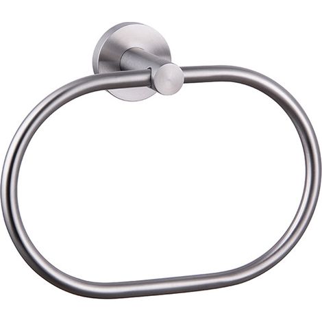 AIDUCHO Anneau Porte-Serviettes, Porte-Serviettes Rond, Porte-Serviettes En Acier Inoxydable Chromé De Style Moderne 304 Pour Salle De Bain, Cuisine, Terrasse (Brossé 180 X 71 X 199) (1/5)