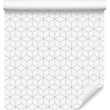 Papier peint géométrique et cubique pour salon et chambre 50x1000 cm (1/5)